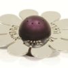 Shiny Salt & Pepper Shaker – Flower Shaped with Blessing