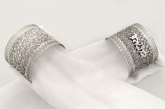 Silver Filigree Napkin Ring – Betayavon