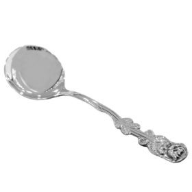 Personalized Sterling Silver Rose Spoon