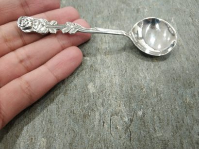 Sterling Silver Rose Spoon