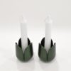 Mini Aluminum Tulip Candlesticks