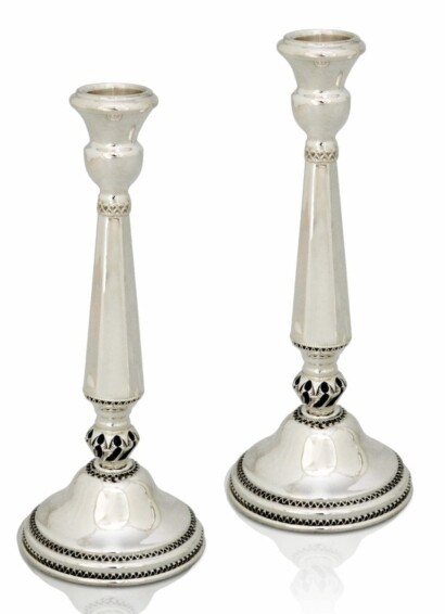 Classic Silver Candle Holders