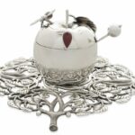 Special Sterling Silver Honey Dish Set