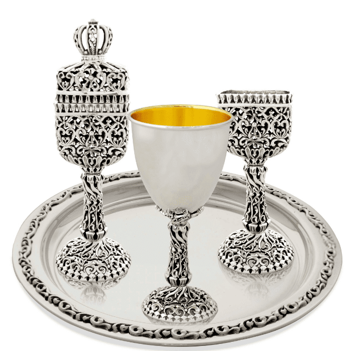 Special Sterling Silver Filigree Havdallah Set