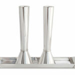 Modern Smooth Candlesticks With Tray