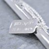 Silver Personalized tag for Torah pointer