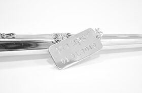 Silver Personalized tag for Torah pointer