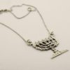 Sterling Silver Menorah Necklace