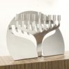Shiny finish Bends Aluminum Chanukia Menorah