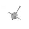 Large Flower Sterling silver dreidel
