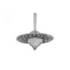 Large Flower Sterling silver dreidel