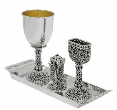 Vintage Filigree Havdalah Set