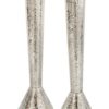 9 Inches Sterling silver Hammered Candlesticks