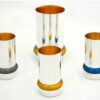 Modern 4 colorful liqueurs set
