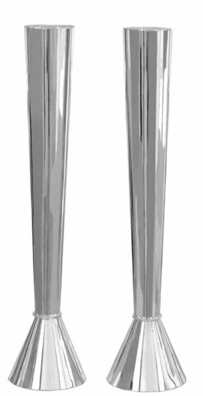 Sterling silver 12 inches Modern Smooth Candlesticks