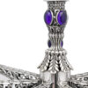 Luxurious Stones and Filigree Candelabra From Sterling Silver