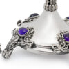 Luxurious Stones and Filigree Candelabra From Sterling Silver