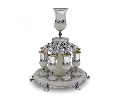One-of-a-kind Sterling Silver Wine Fountain