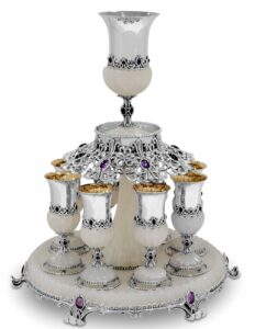 One-of-a-kind Sterling Silver Wine Fountain