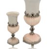Stunning Liquor Set made of Pink Onyx Stone