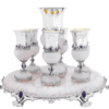 Stunning Liquor Set made of Pink Onyx Stone