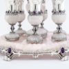 Stunning Liquor Set made of Pink Onyx Stone