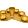 Anodized aluminum Gray Passover Seder plate