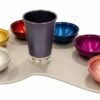 Colorful Seder Plate Made of Anodized Aluminum