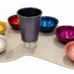 Colorful Seder Plate Made of Anodized Aluminum
