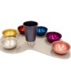 Colorful Seder Plate Made of Anodized Aluminum
