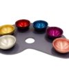 Colorful Seder Plate Made of Anodized Aluminum