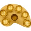 Anodized aluminum Gray Passover Seder plate