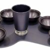 Anodized aluminum Gray Passover Seder plate