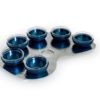 Shiny Hammered Seder Plate Made of Aluminum