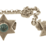 Silver Star of David Tallit Clips