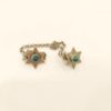 Silver Star of David Tallit Clips