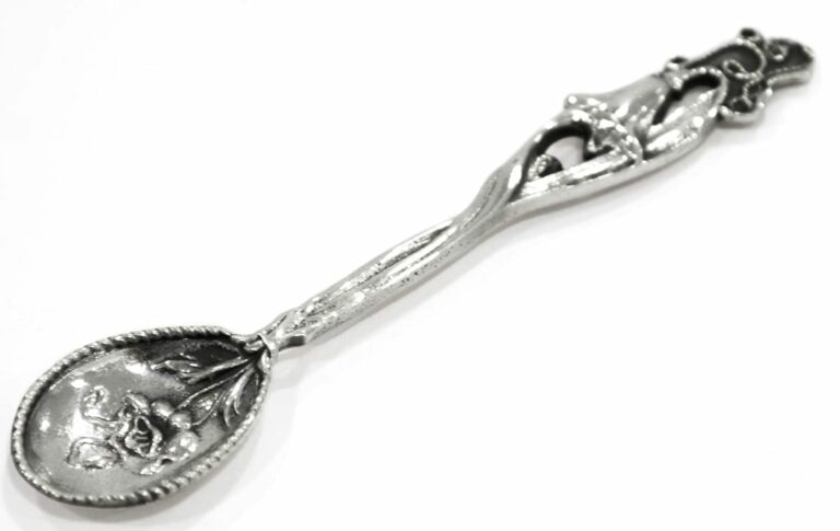 Flower Tiny Sterling Silver Spoon