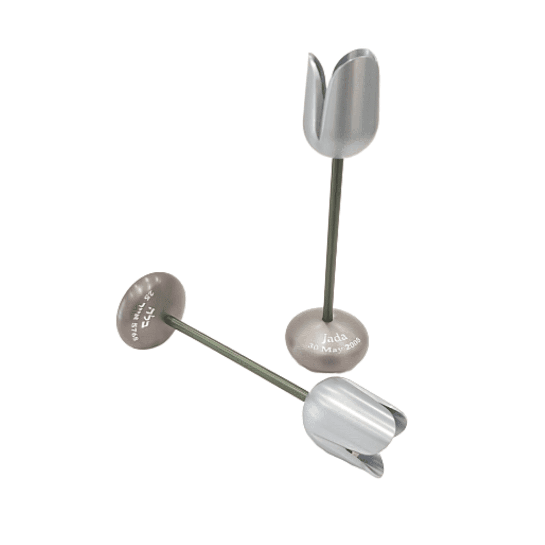 Personalized Candlesticks Flower Shape