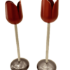 Personalized Candlesticks Flower Shape