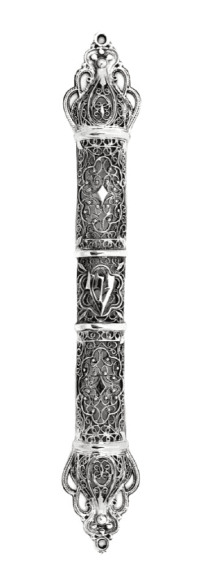 Extra Large Silver Mezuzah case