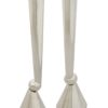 Modern Extra Large Sterling Silver Candlesticks