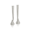 Modern Extra Large Sterling Silver Candlesticks