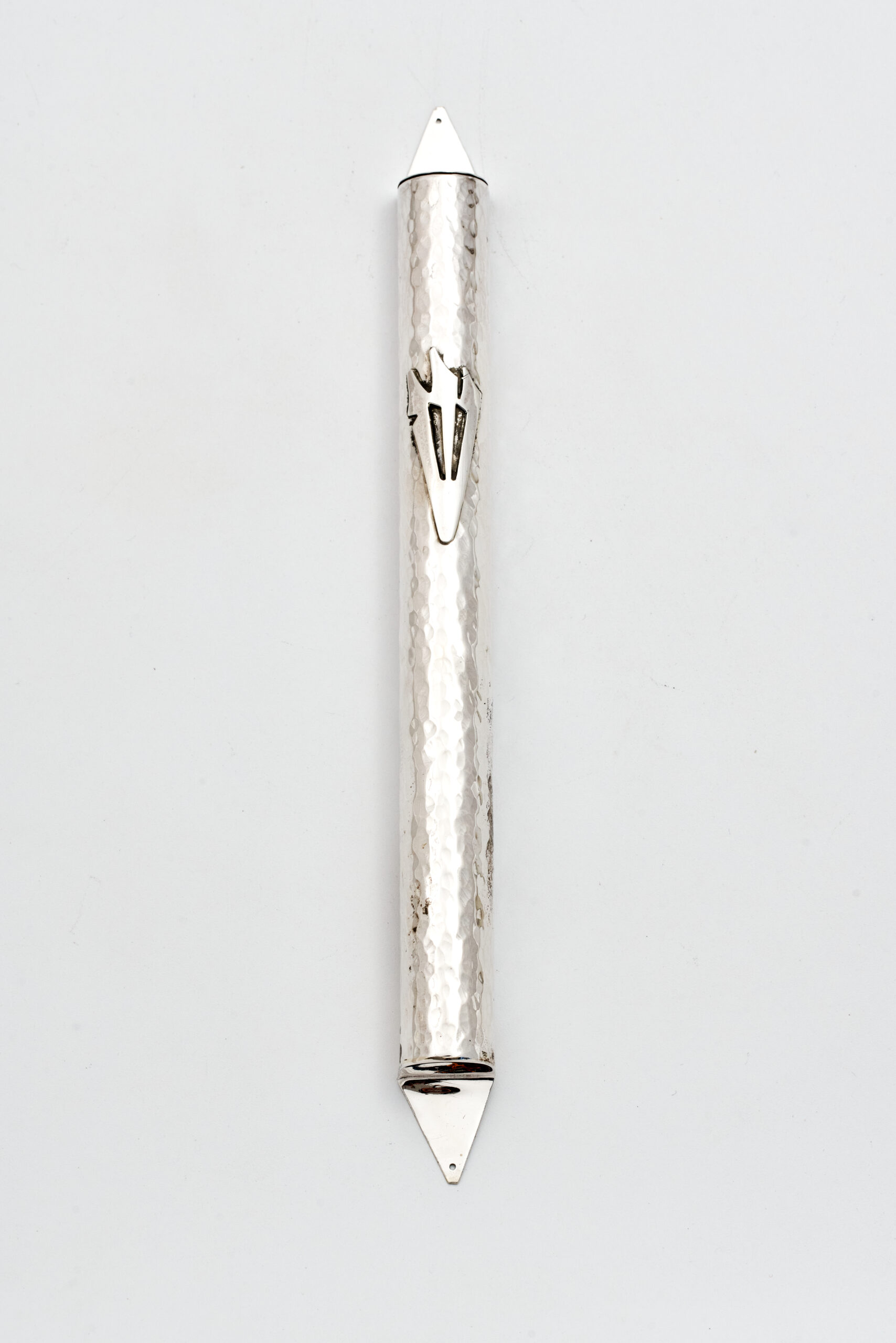 Extra Large Hammered Mezuzah case