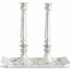 Modern Sterling Silver Candlesticks Set