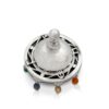 Multicolored Silver Spinning Top