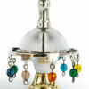 Multicolored Silver Spinning Top