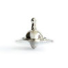Multicolored Silver Spinning Top