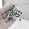 Dreidel Multicolored Crystal Beads
