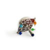 Dreidel Multicolored Crystal Beads