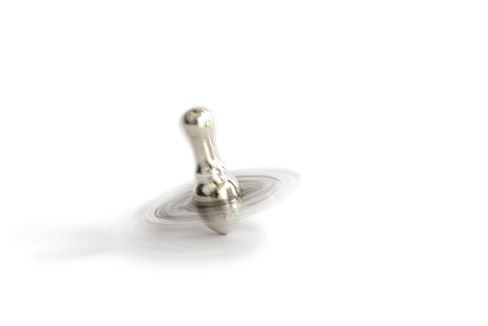Large Sterling Silver Spinning Top